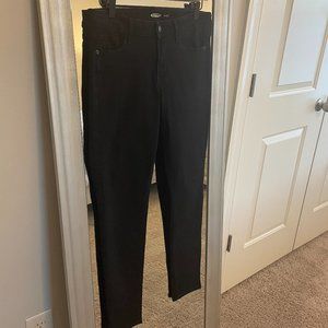 Old Navy Women's Black Midrise Rockstar Super Skinny Jeans
